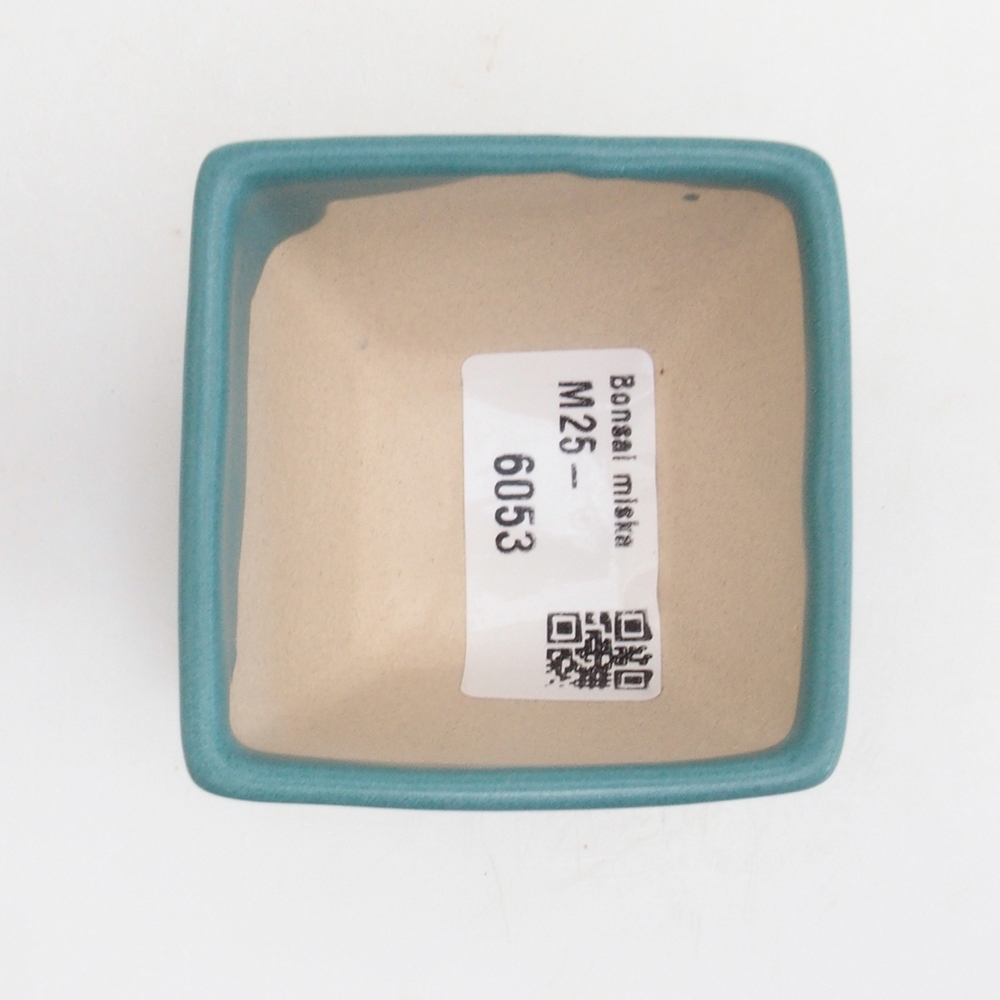 Keramik Bonsai Schale 5,5 x 5,5 x 4,5 cm, Farbe blau