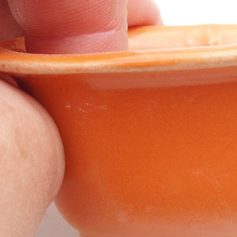 Mini aus Keramik, 7 x 6 x 3,5 cm, orange
