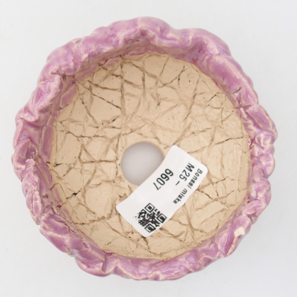 Keramikschale 9 x 9 x 6,5 cm , Farbe lila