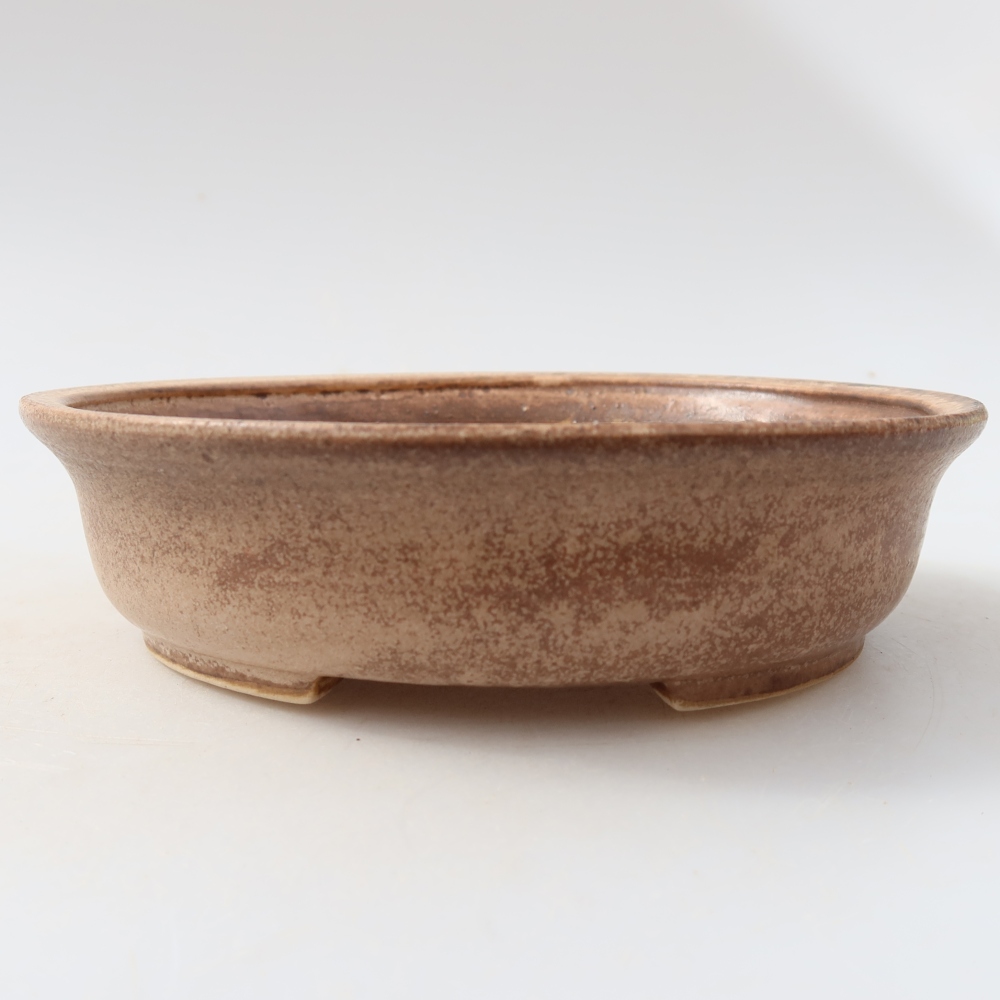 Keramik-Bonsai-Schale, 15,5 × 14,5 × 4 cm, Farbe: Rosa