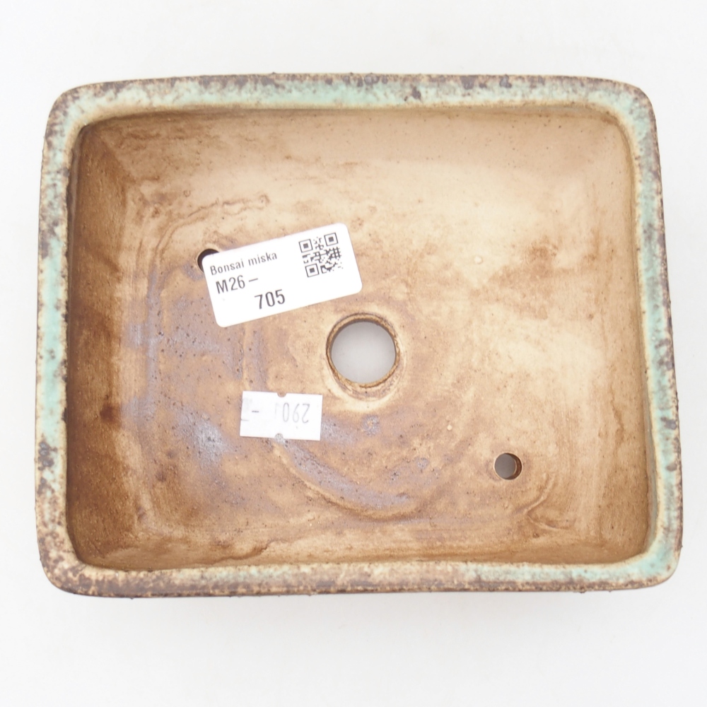 Bonsaischale aus Keramik 15 x 12 x 5 cm, grün