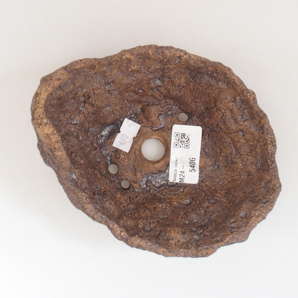 Keramikschale 12,5 x 11 x 11,5 cm, braun Farbe