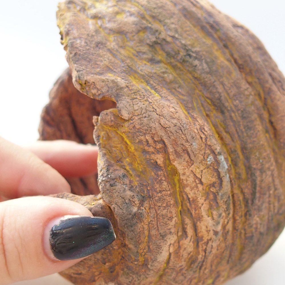 Keramikschale 10 x 9 x 12 cm , gelb