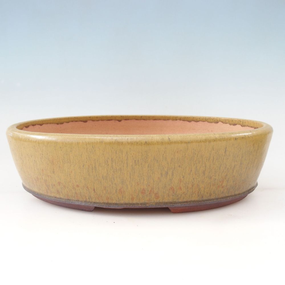 Bonsaischale 33 x 25 x 8,5 cm , Farbe gelb
