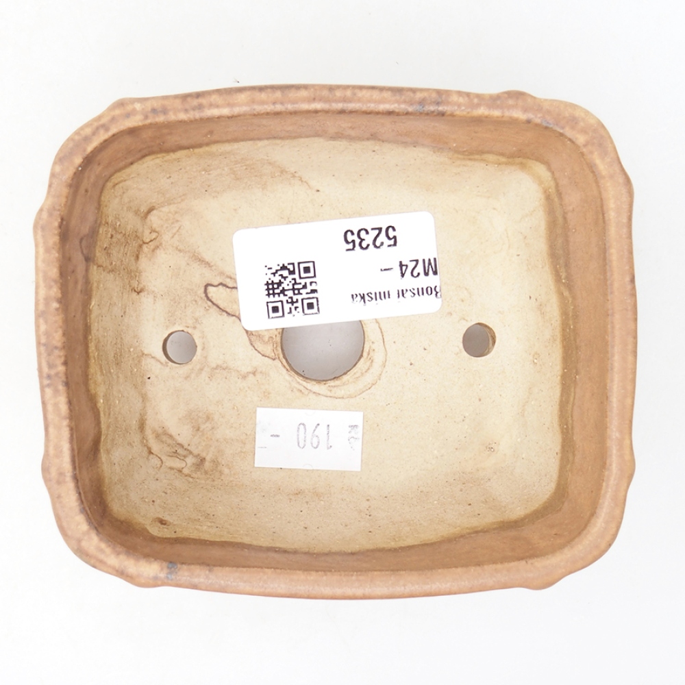 Bonsaischale aus Keramik 10,5 x 8,5 x 4 cm, Farbe rosa