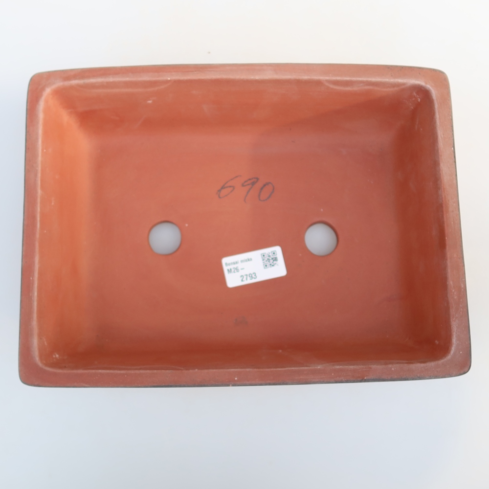 Keramikschale  25,5 x 19 x 7 cm, Farbe: Ziegelrot