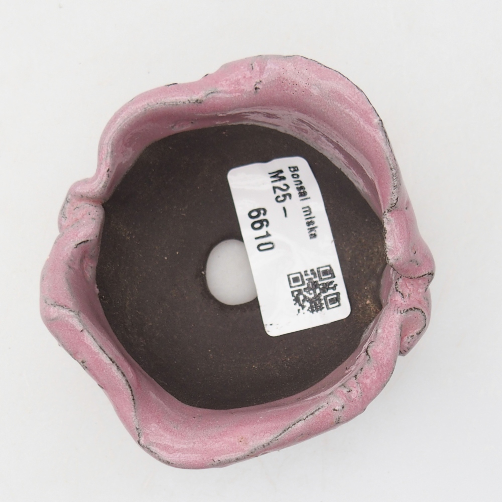 Keramikschale 8 x 8 x 6,5 cm , Farbe lila