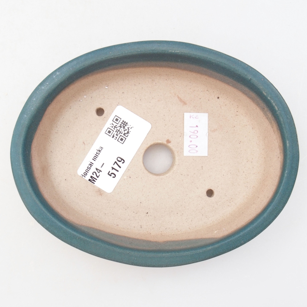 Keramik-Bonsaischale  13 x 11 x 3 cm, Farbe blue