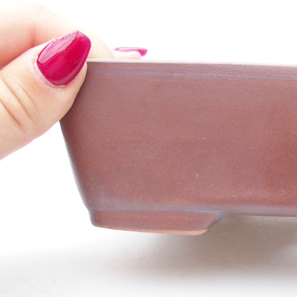 Keramik-Bonsaischale 18 x 13,5 x 5 cm, Farbe metallische