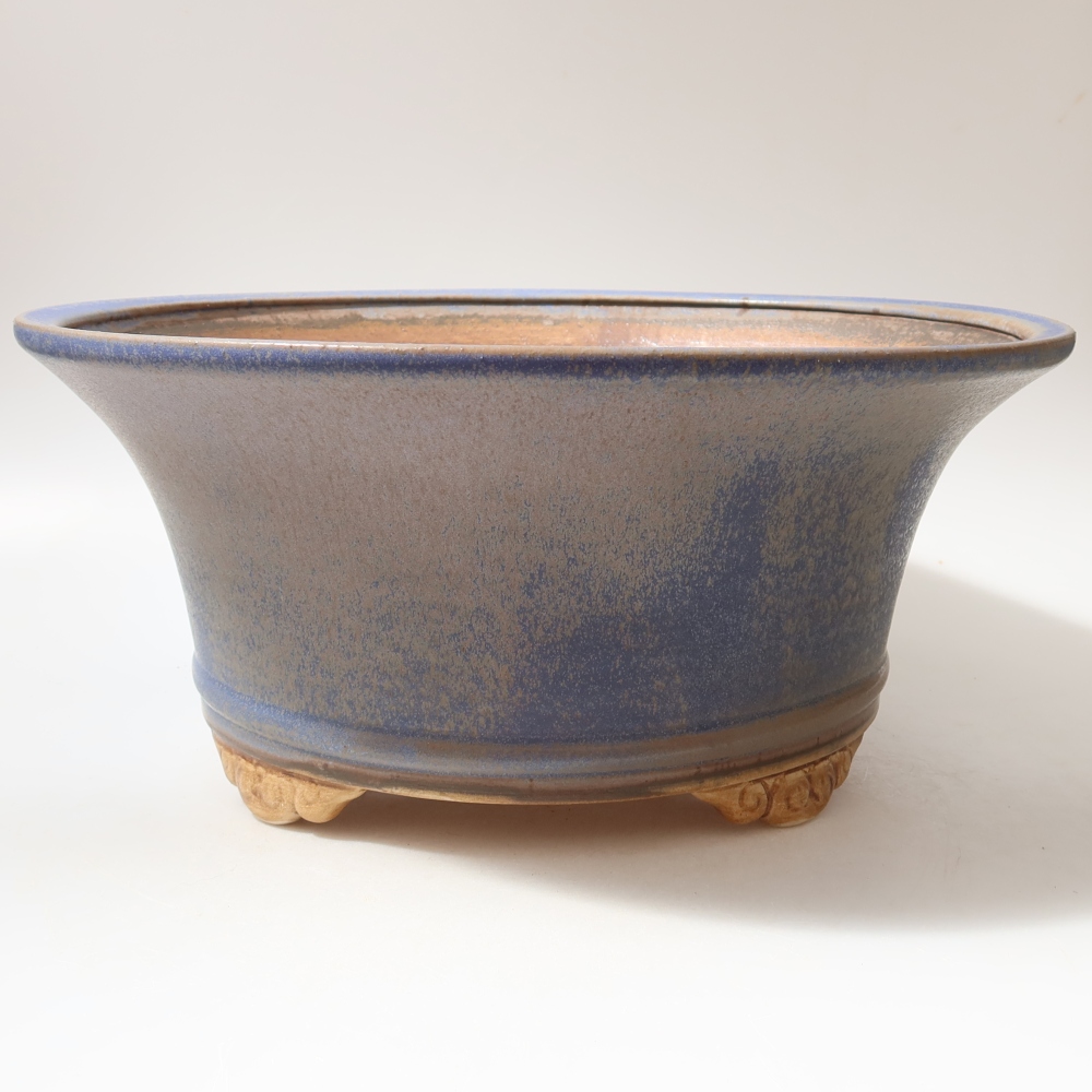 Keramik-Bonsai-Schale 32 x 32 x 14 cm, Farbe: Blau