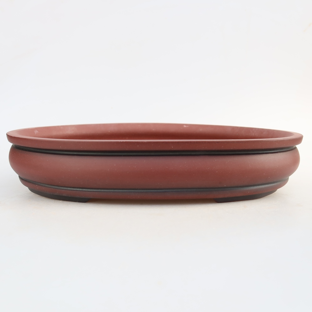 Keramikschale  31 x 23,5 x 5,5 cm, Farbe: Ziegelrot