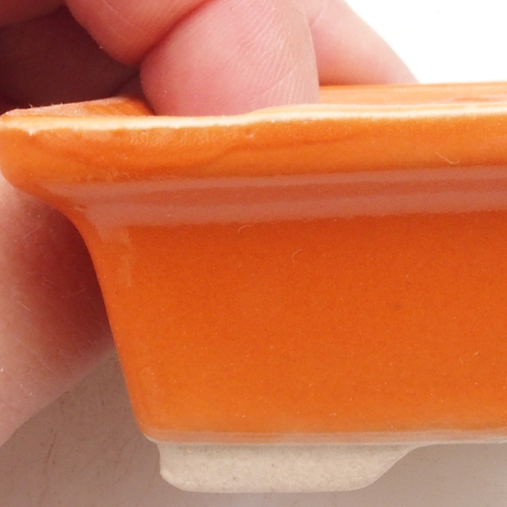 Mini aus Keramik, 7,5 x 6 x 2,5 cm, orange