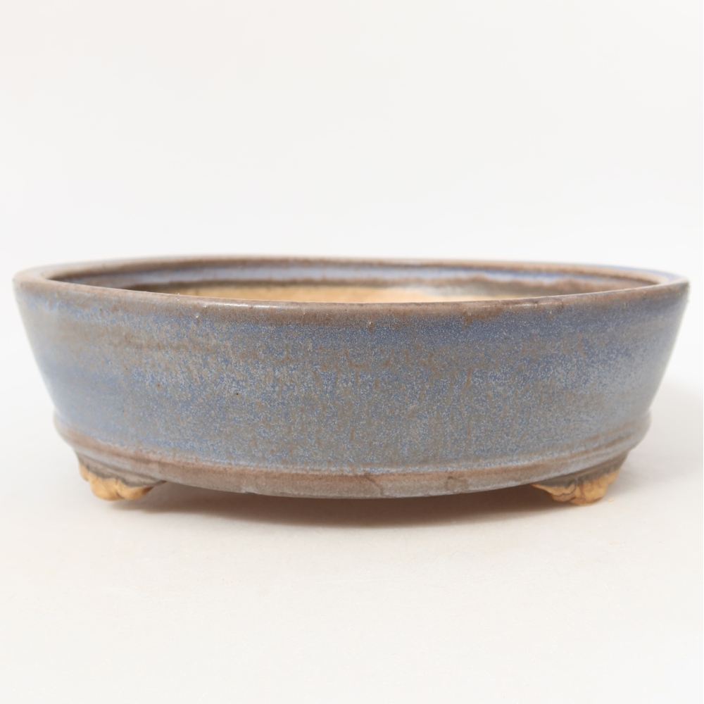 Keramik-Bonsai-Schale 21,5 x 21,5 x 6 cm, Farbe: Blau