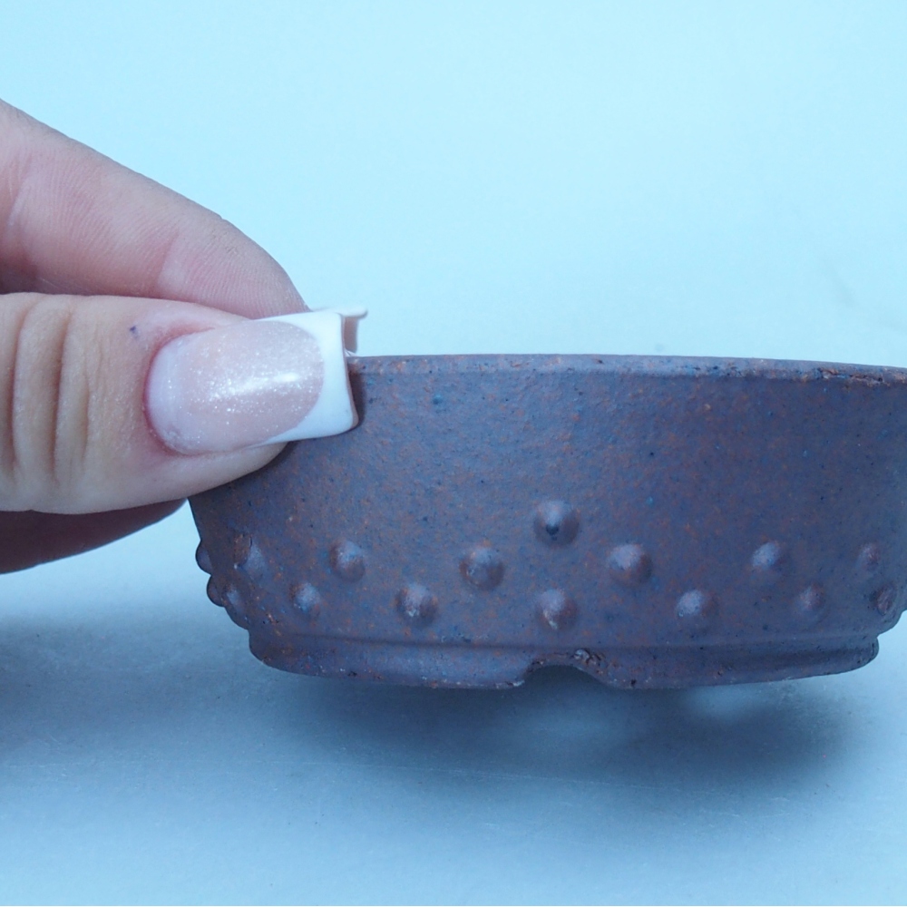 Schale 8,5 x 8,5 x 3 cm braun