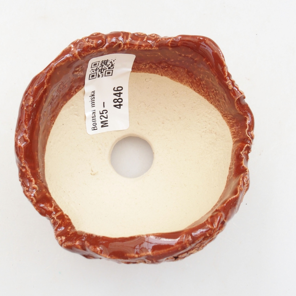 Keramikschale 8 x 7 x 6 cm, Farbe braun