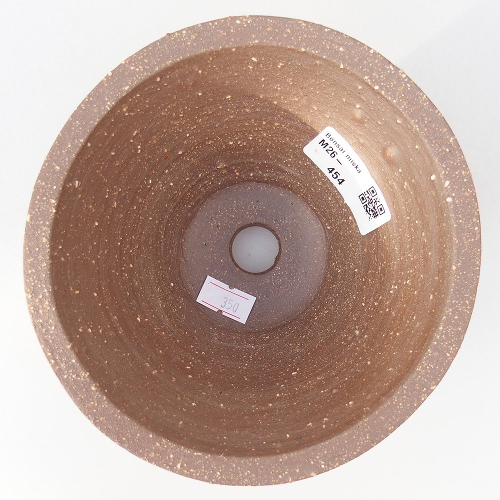 Bonsaischale aus Keramik 15 x 15 x 9 cm, braun