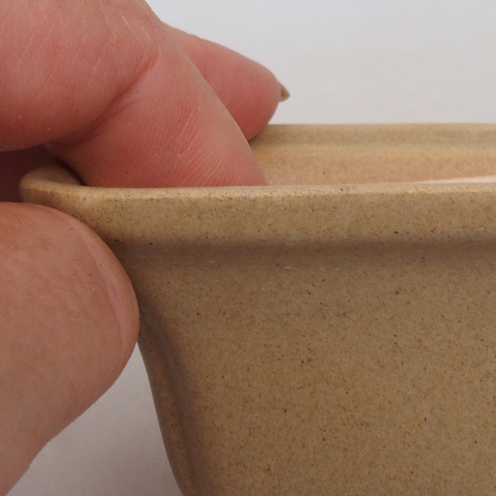 Mini-Bonsaischale 7,5 x 7,5 x 4,5  cm, Farbe braun
