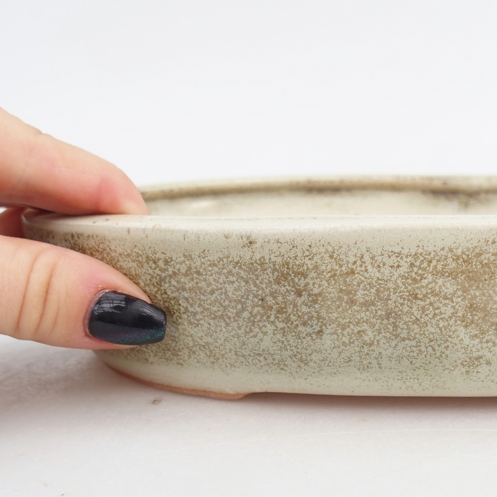 Bonsaischale aus Keramik 22,5 x 17 x 4,5 cm, grün