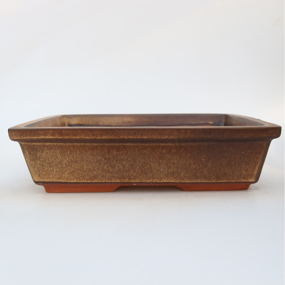 Keramikschale  25,5 x 19 x 6,5 cm, Farbe: braun