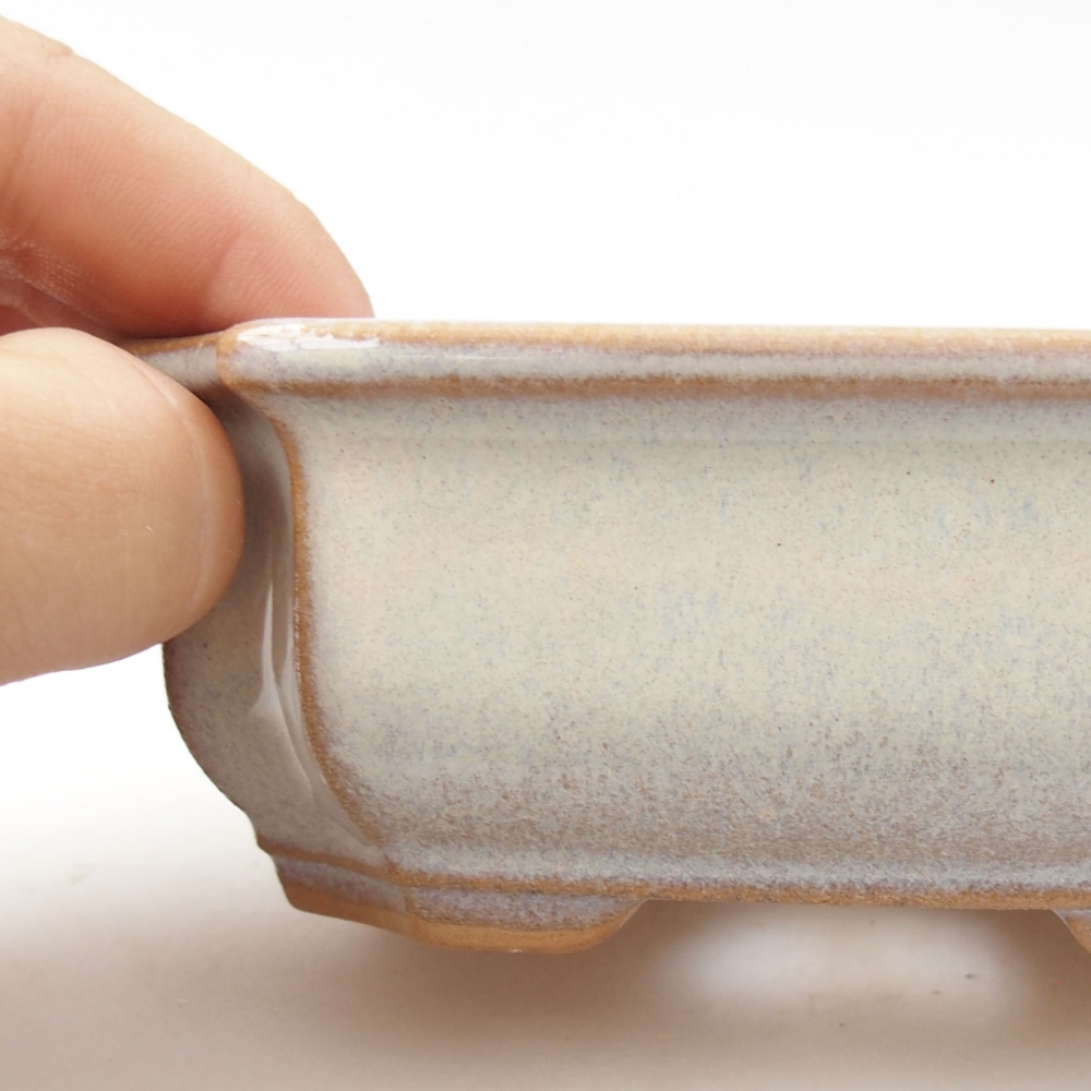 Keramik-Bonsaischale 12 x 9 x 4,5 cm, Farbe  rosa