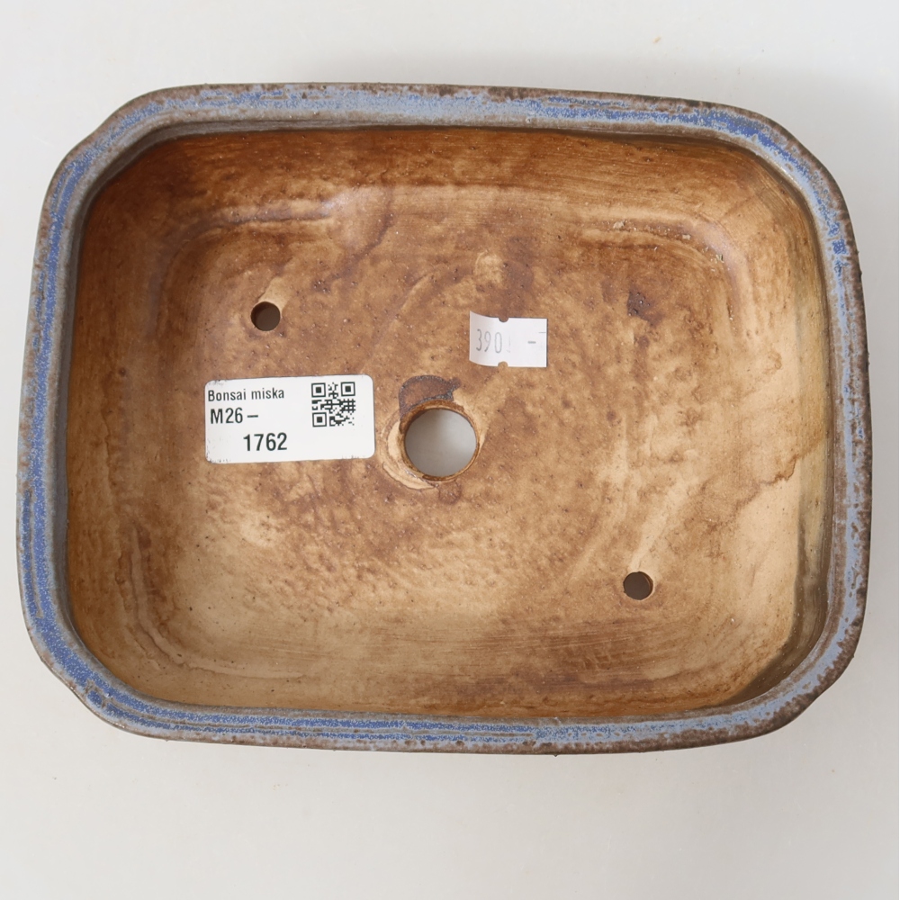 Bonsaischale aus Keramik 17,5 x 14 x 5 cm, Farbe blau