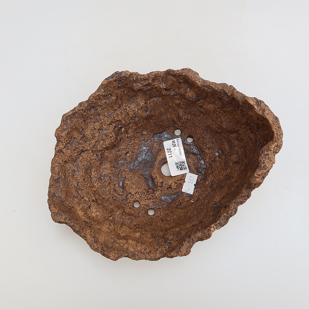 Keramikschale 20 x 16 x 14 cm, Farbe: braun