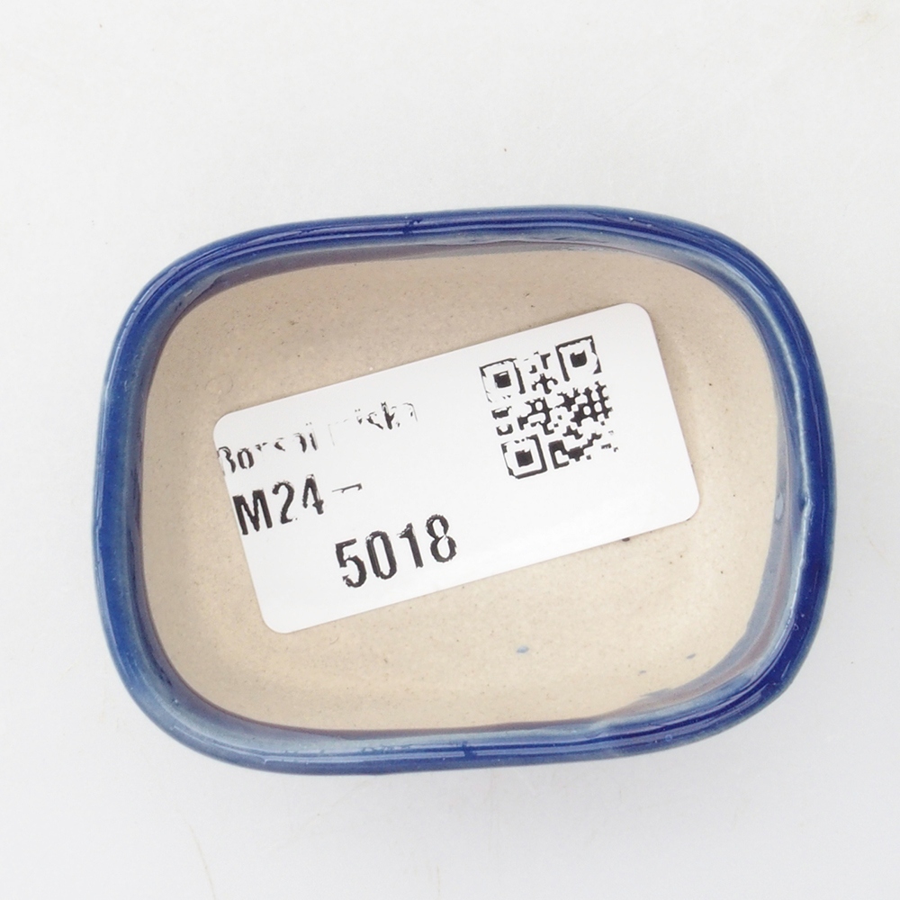 Mini-Bonsaischale 5,5 x 4 x 2,5 cm, Farbe blau