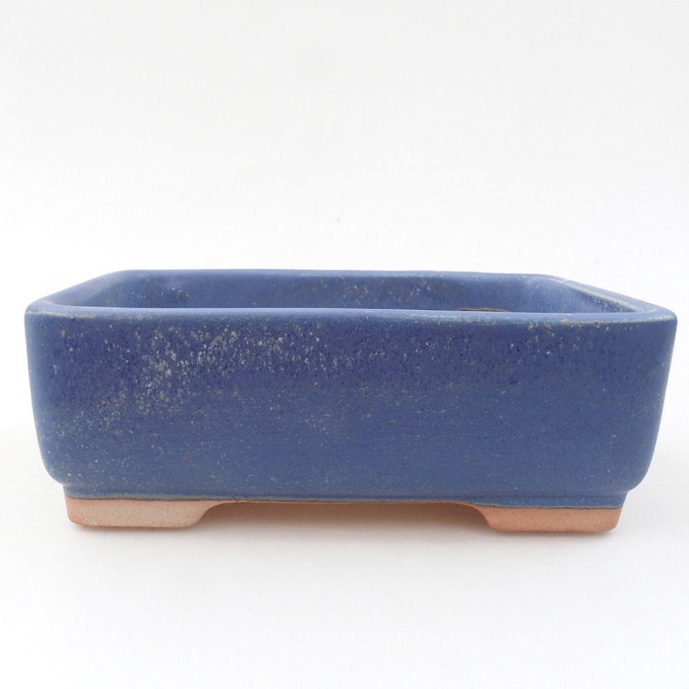 Keramik-Bonsaischale 15 x 11 x 5 cm, Farbe blau