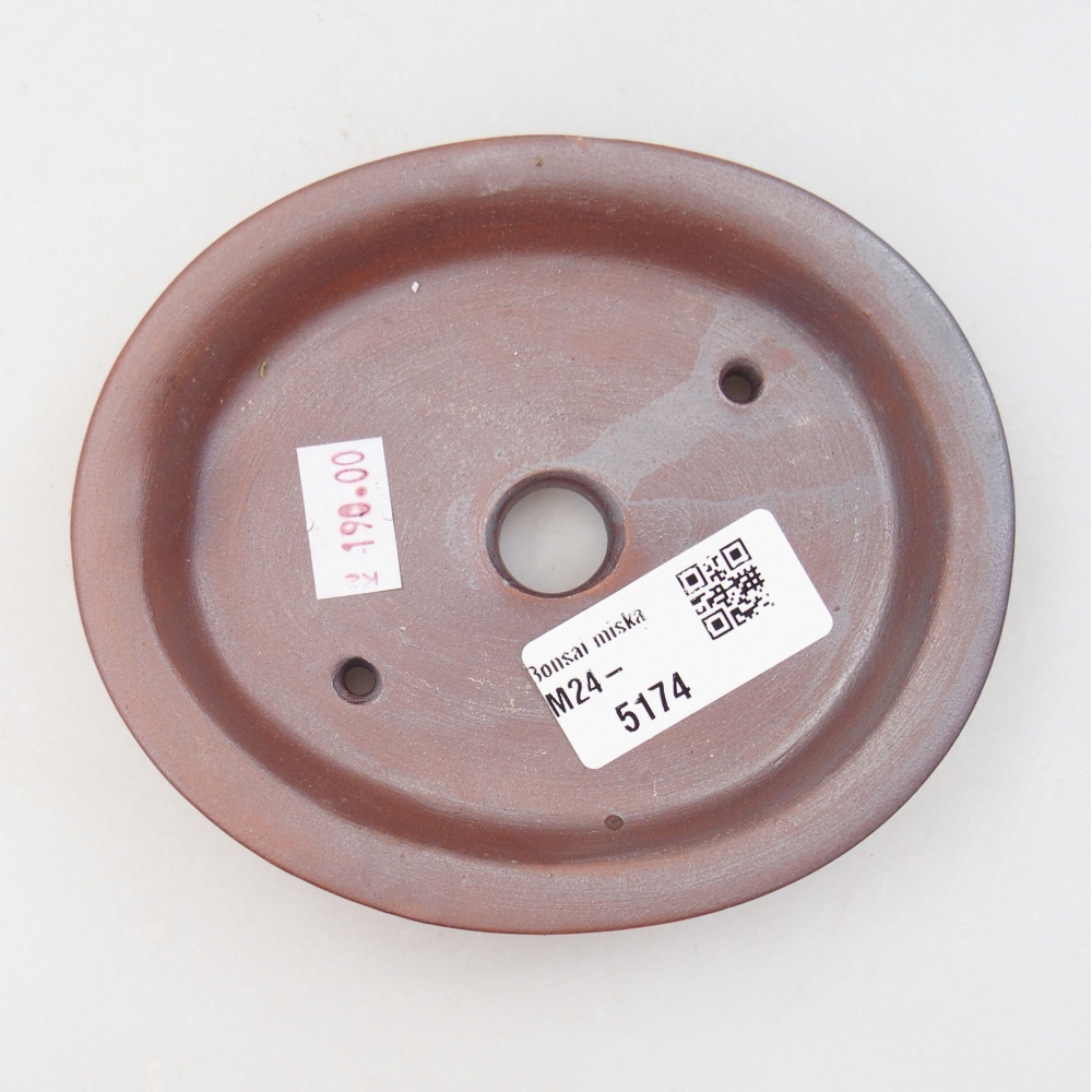 Keramik-Bonsaischale  12,5 x 10,5 x 2 cm, Farbe braun
