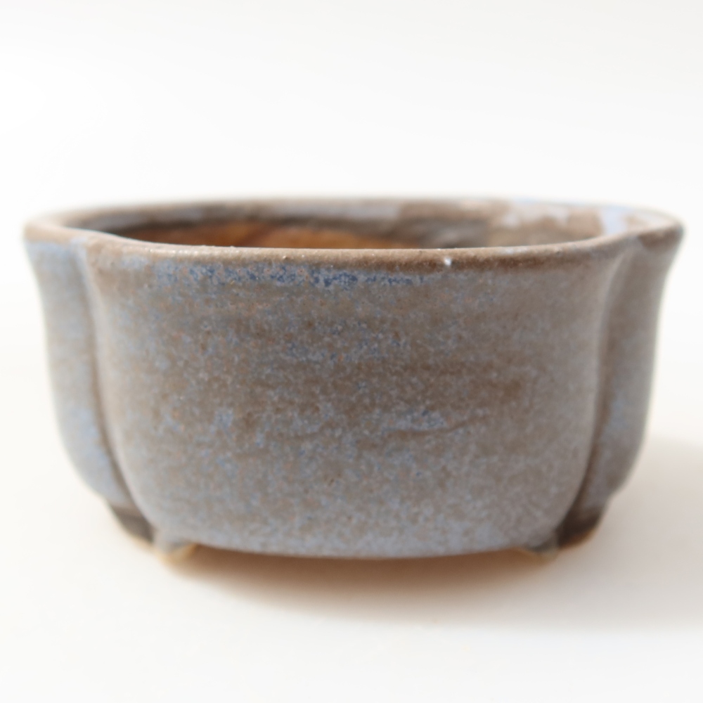 Keramik-Bonsai-Schale 8 x 7,5 x 3,5 cm, Farbe: Blau