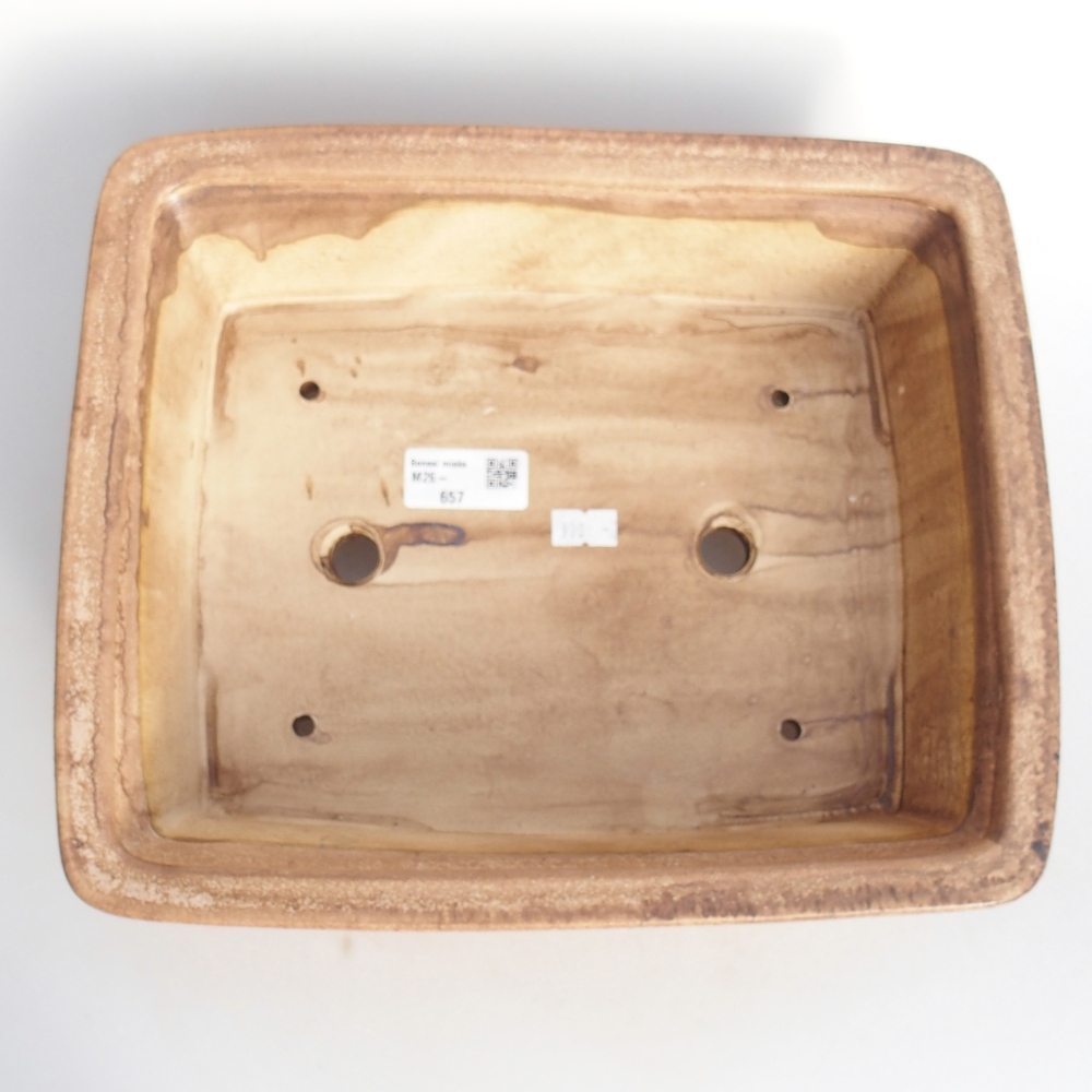 Bonsaischale aus Keramik 29,5 x 24,5 x 8 cm, rosa