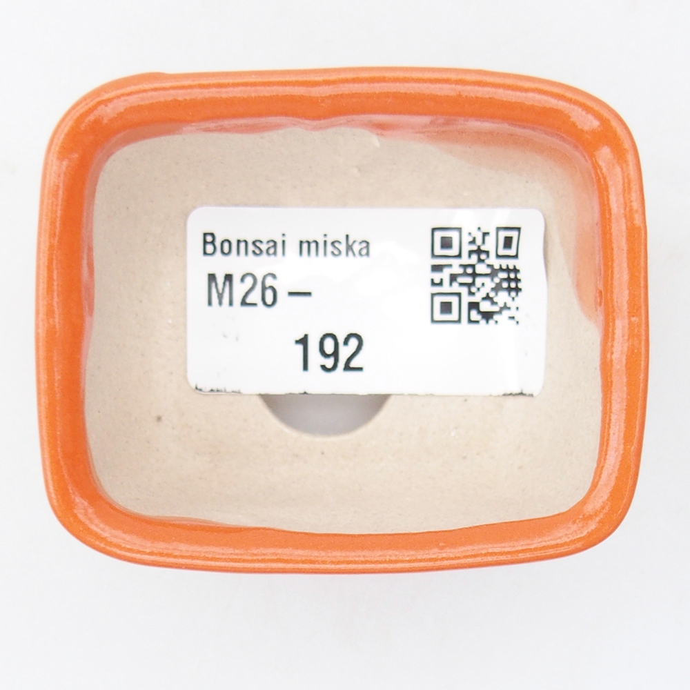 Mini-Bonsaischale 6 x 4,5 x 3 cm, orange