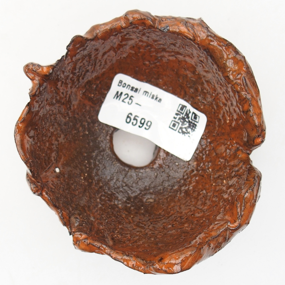 Keramikschale 8,5 x 8 x 5 cm , Farbe orange