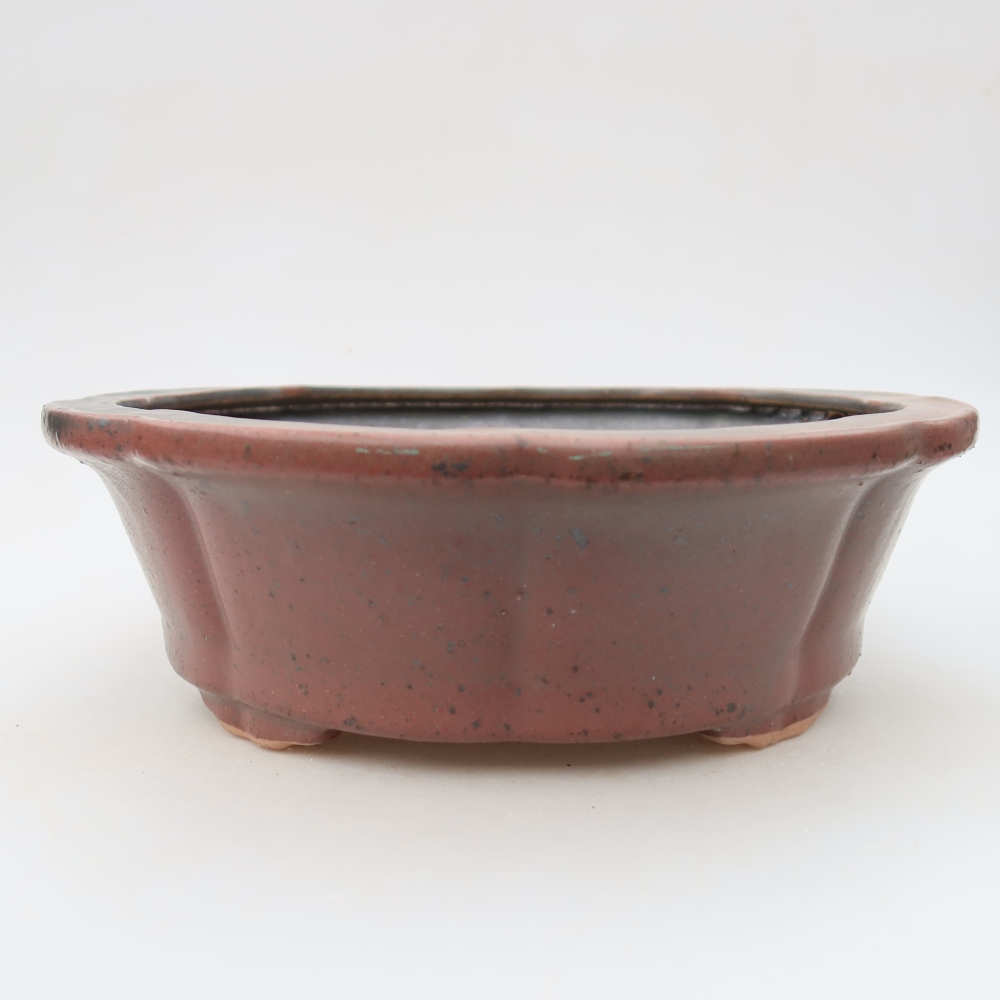 Bonsaischale aus Keramik 26,5 x 26,5 x 8,5 cm, rosa