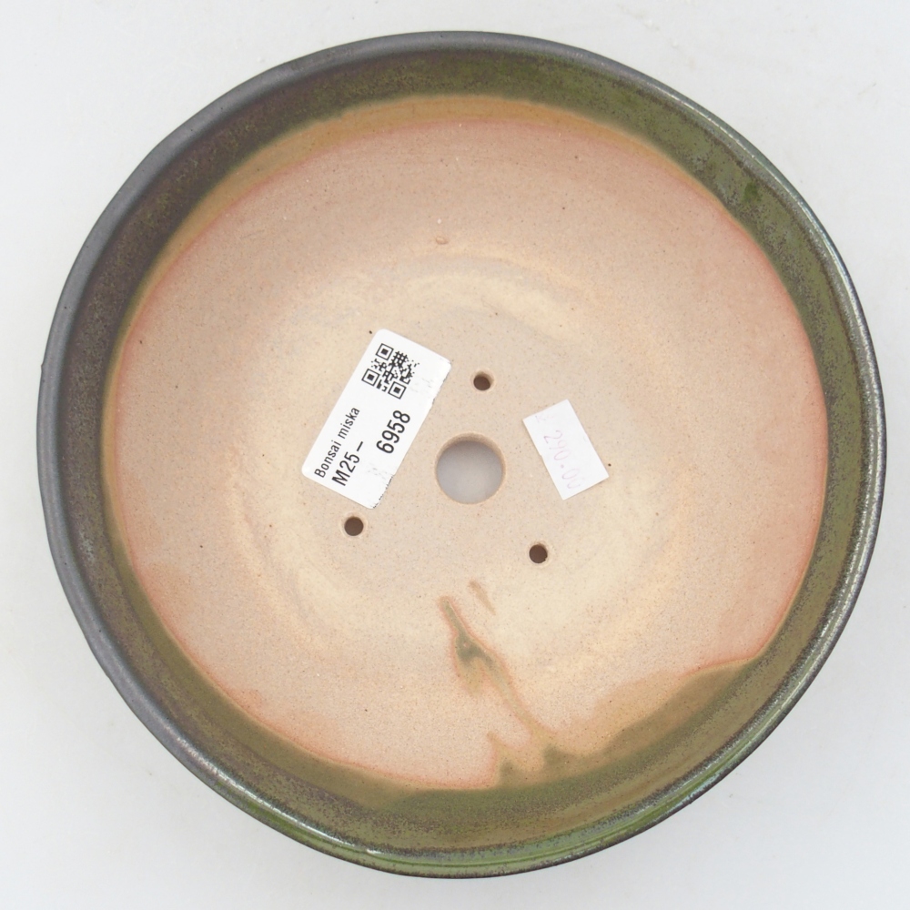 Bonsaischale aus Keramik 18 x 18 x 5 cm, grün