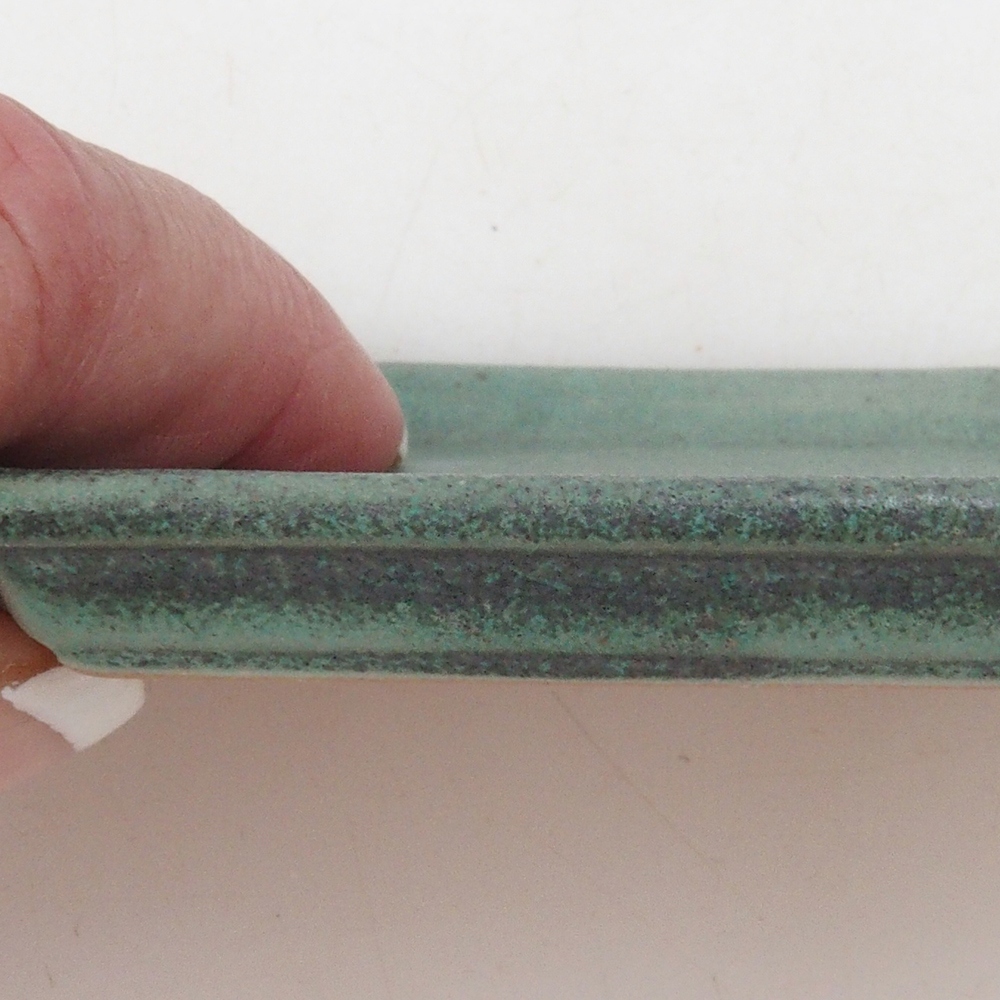 Keramik-Untertasse H01 (11,5 x 8 x 0,5 cm) – Grün