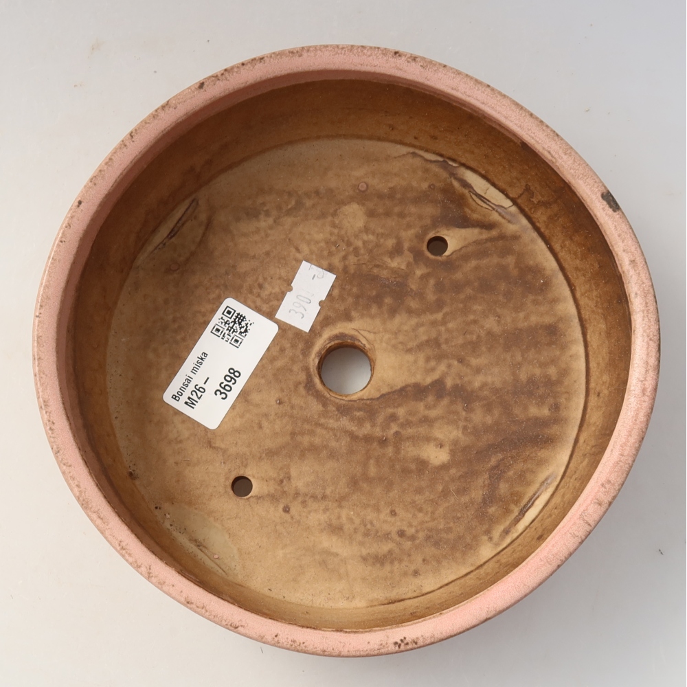 Bonsaischale aus Keramik 18 x 18 x 5 cm, rosa