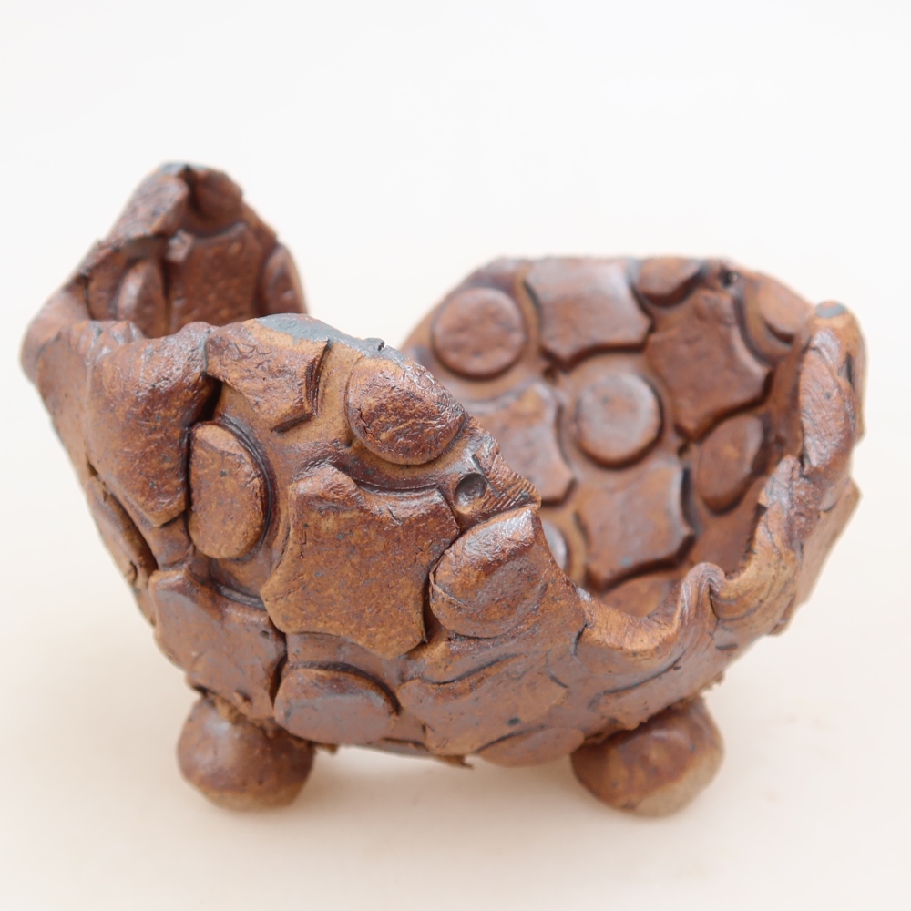 Keramikschale 9 x 8 x 5,5 cm , Farbe braun