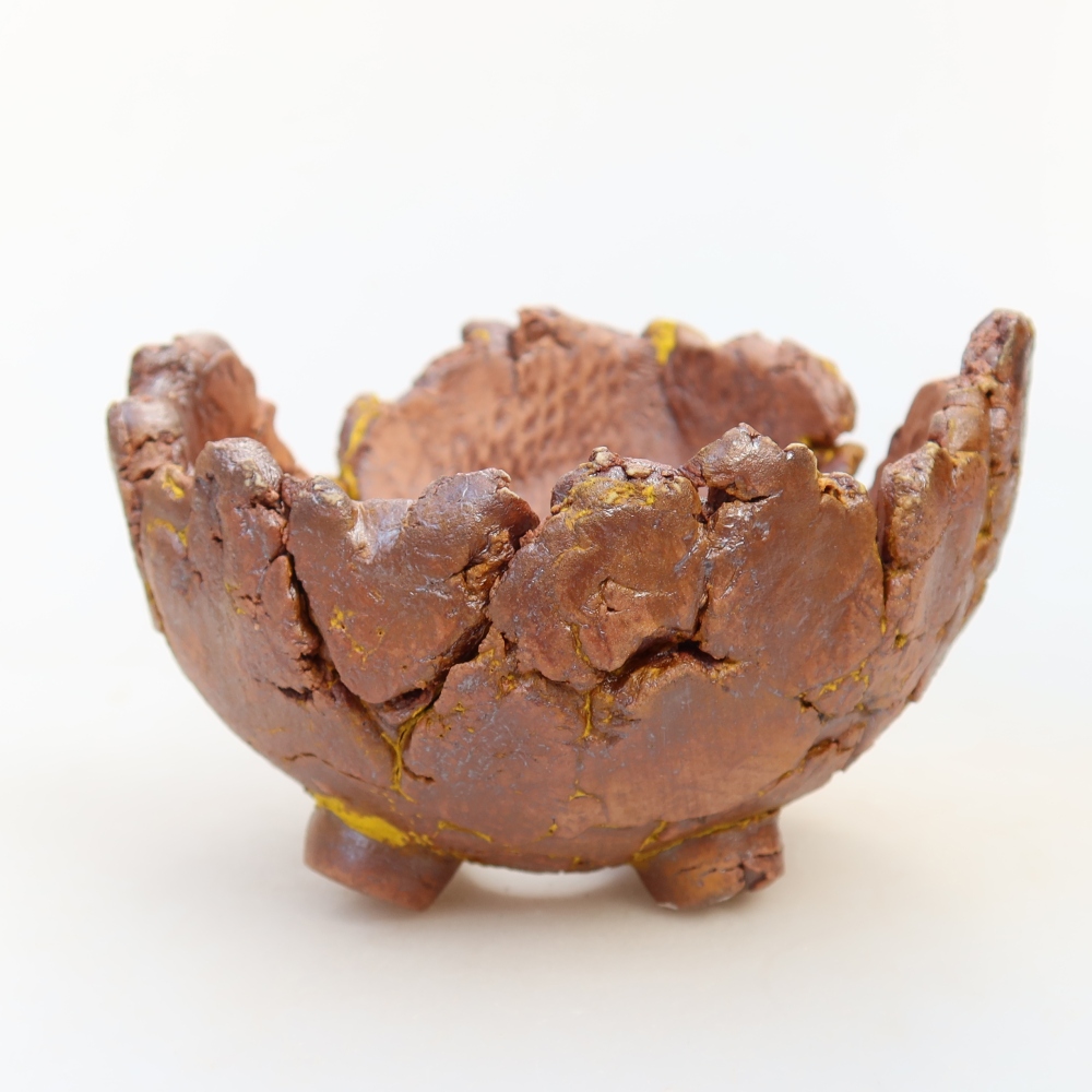 Keramikschale  11 x 10 x 7 cm, Farbe: Gelb