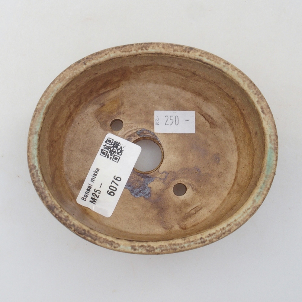 Bonsaischale aus Keramik 10,5 x 9 x 4 cm, Farbe braun