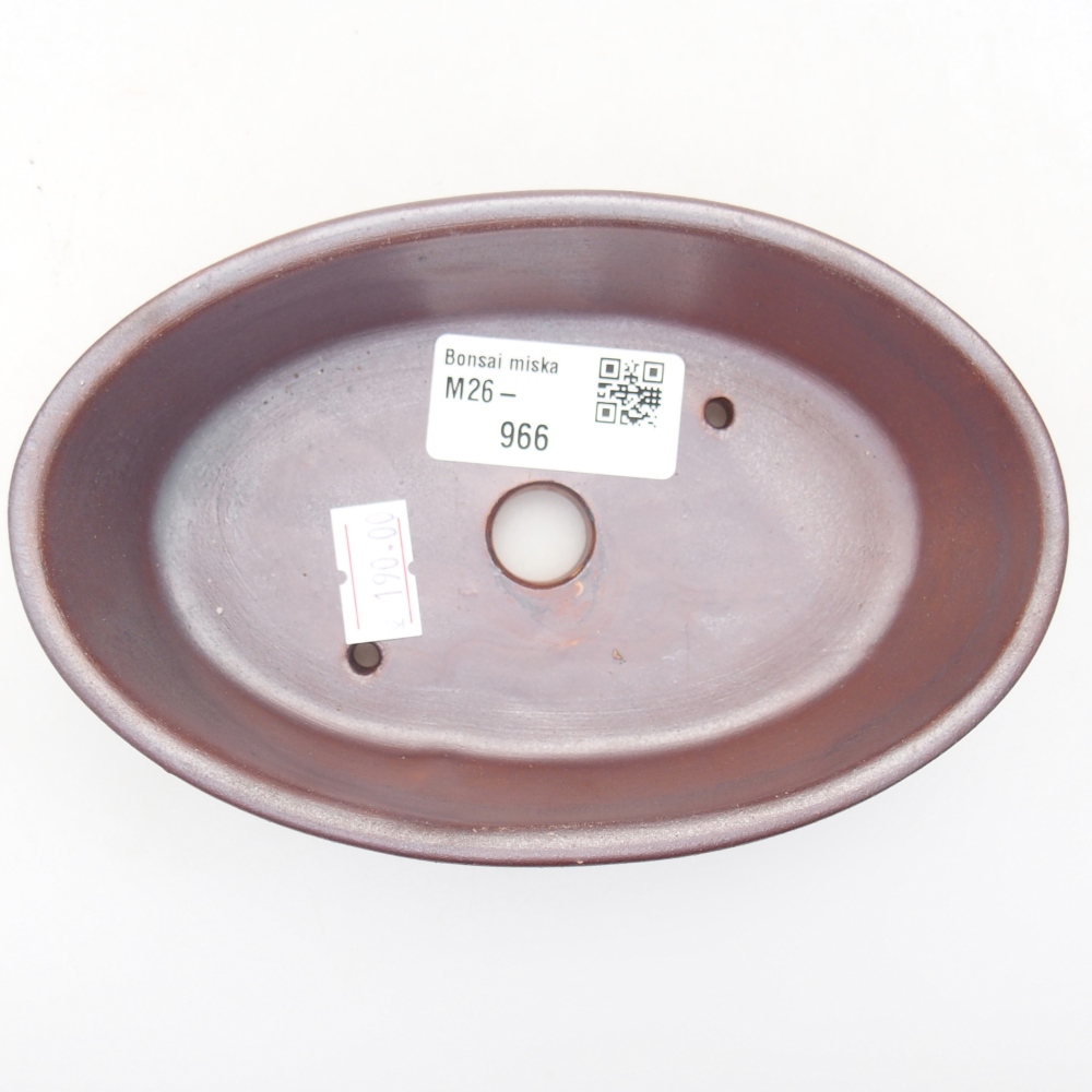 Bonsaischale aus Keramik 15 x 9,5 x 4 cm, metallfarben