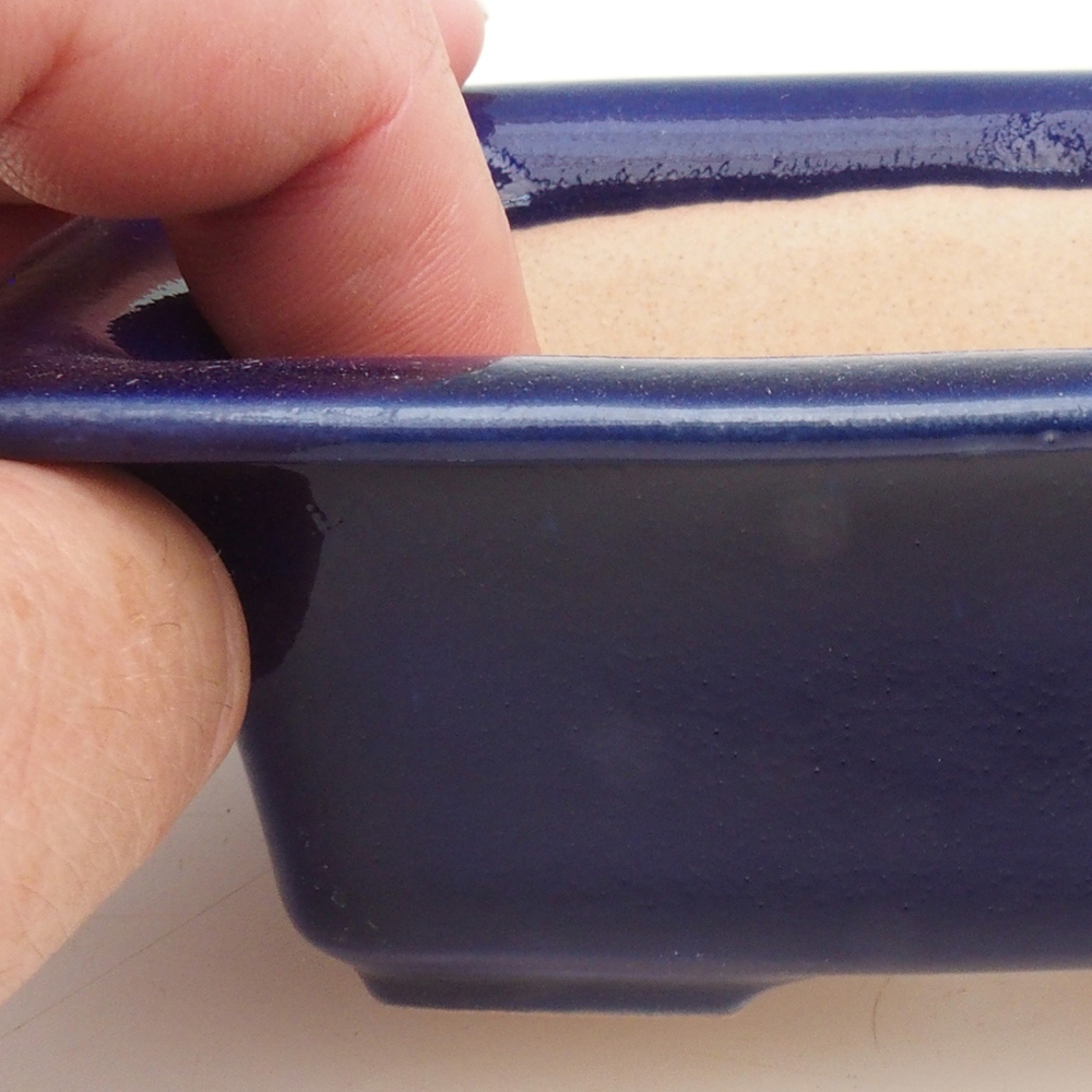 Bonsai-Schale H11 - 11,5 x 10 x 4 cm - blau