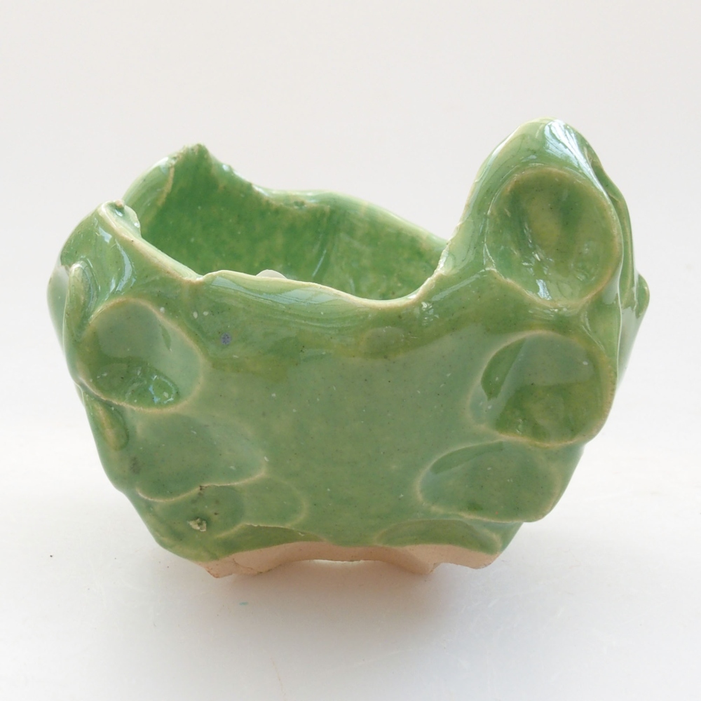 Keramikschale 7 x 7 x 6 cm, Farbe grün