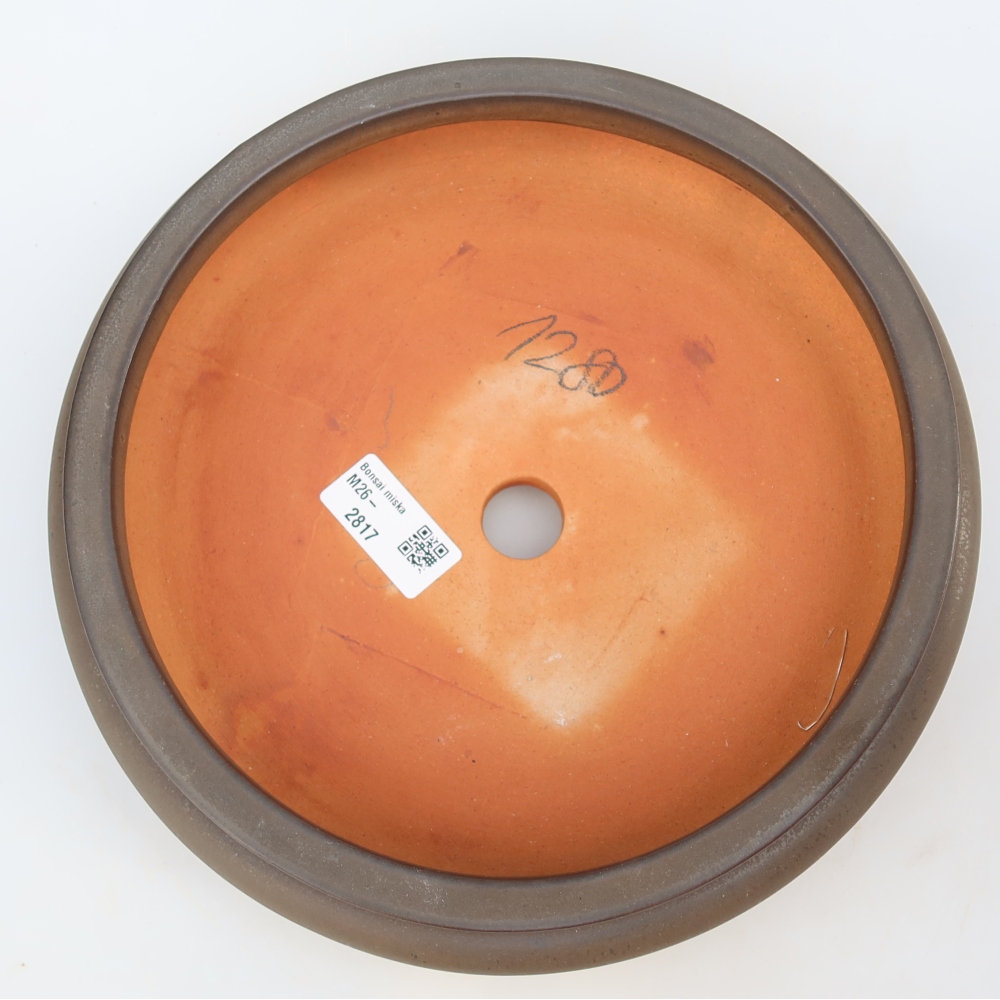 Keramikschale  23 x 23 x 7 cm, Farbe: braun