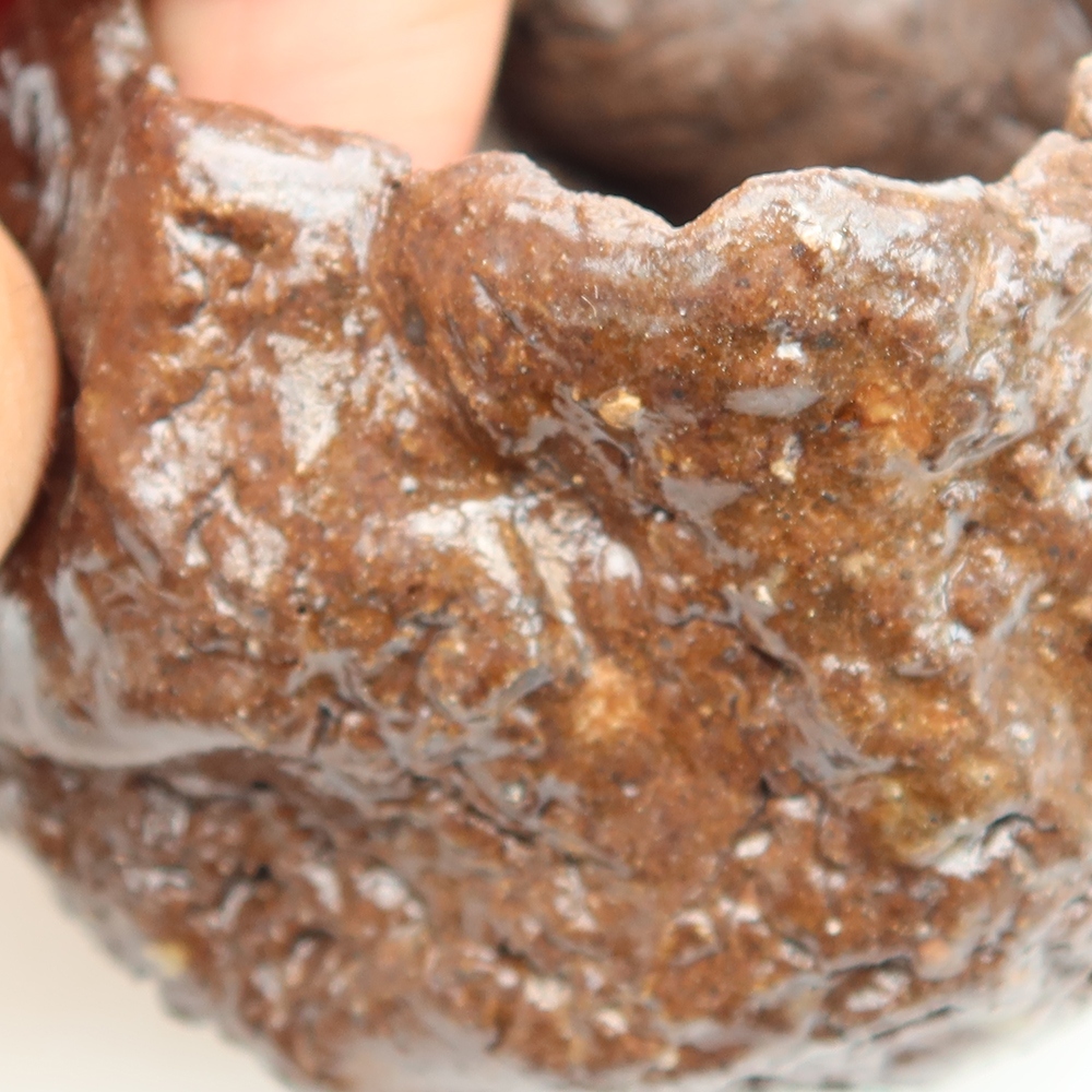 Keramikschale  5,5 x 5 x 5,5 cm, Farbe: Braun