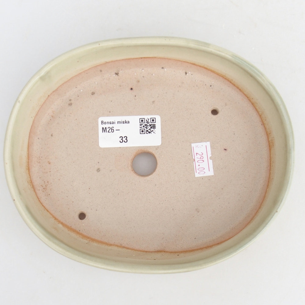 Bonsaischale aus Keramik 17 x 14 x 4 cm, grün