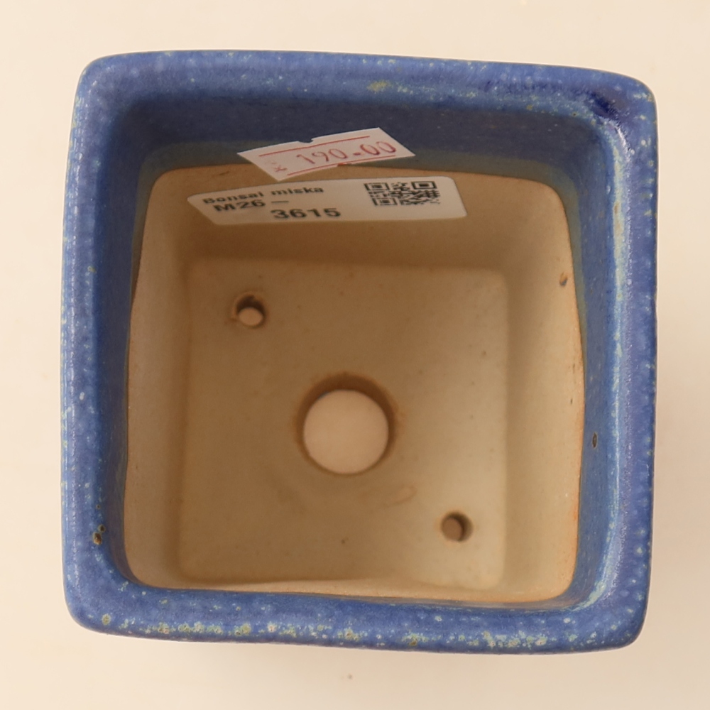 Keramik-Bonsai-Schale 7,5 x 7,5 x 10 cm, Farbe: Blau