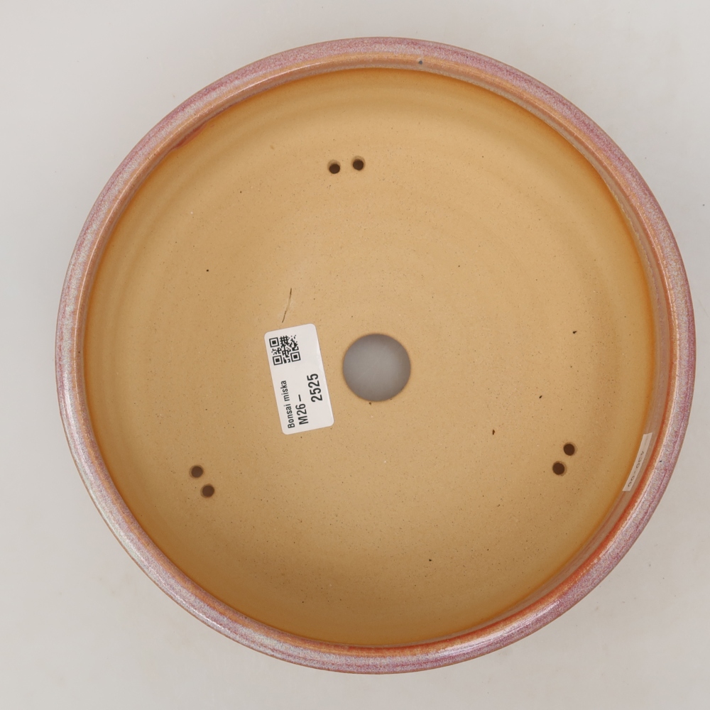 Keramik-Bonsai-Schale 21,5 x 21,5 x 6,5 cm, Farbe: Rosa