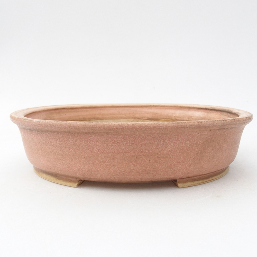 Keramik-Bonsaischale 21 x 19 x 5  cm, Farbe rosa