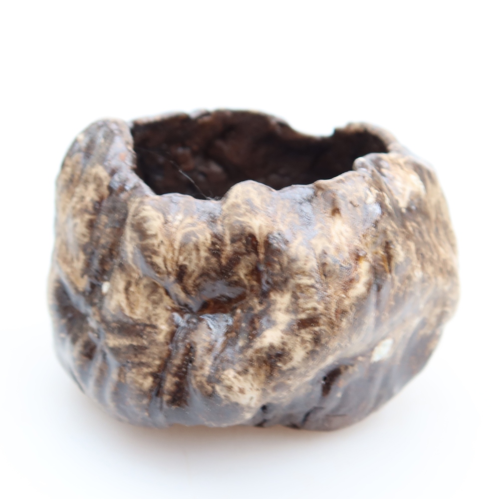 Keramikschale  5 x 5 x 6 cm, Farbe: Braun